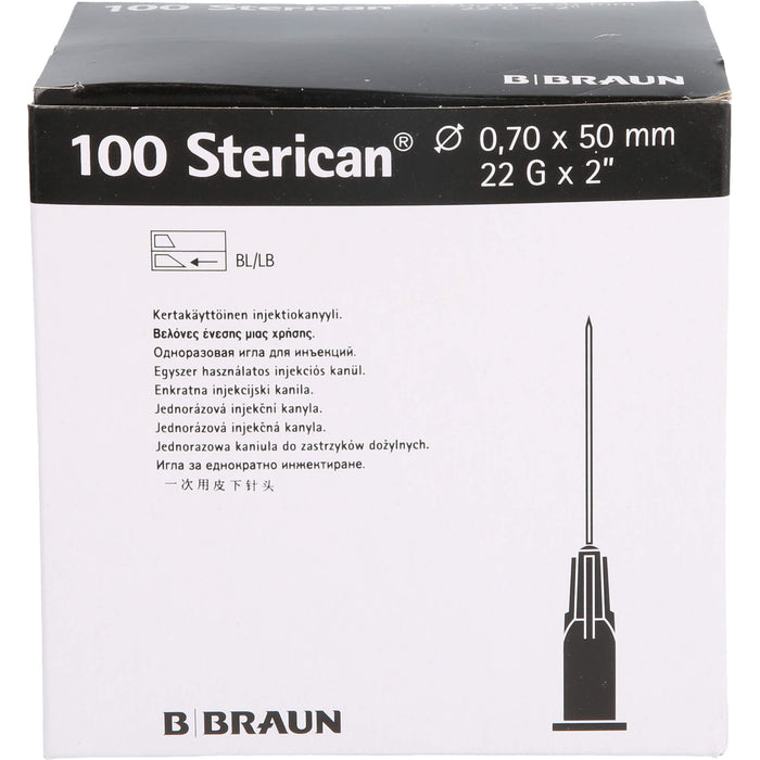 Sterican Kanüle 22Gx2 0,70x50, 100 St KAN