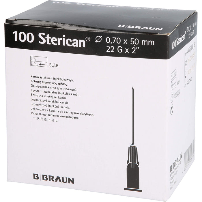 Sterican Kanüle 22Gx2 0,70x50, 100 St KAN