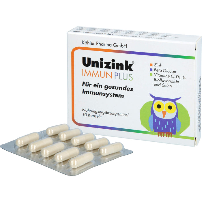 Unizink Immun Plus Kapseln für ein gesundes Immunsystem, 10 pc Capsules