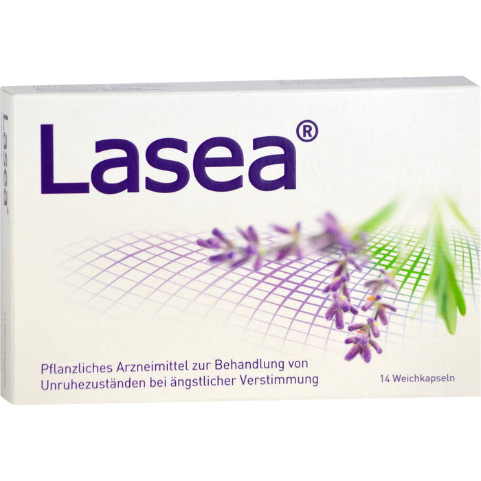 Lasea Weichkapseln gegen Unruhezustände bei ängstlicher Verstimmung, 14 pcs. Capsules