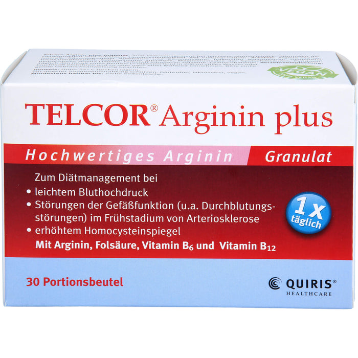 TELCOR Arginin plus Pulver für Lebenskraft und Vitalität bis ins hohe Alter, 30 pcs. Sachets