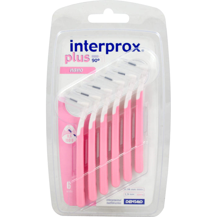 interprox plus nano rosa Interdentalbürsten 0,6 mm, 5 pcs. Interdental brushes