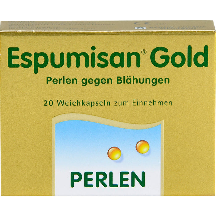 Espumisan Gold Perlen gegen Blähungen, 20 St. Kapseln