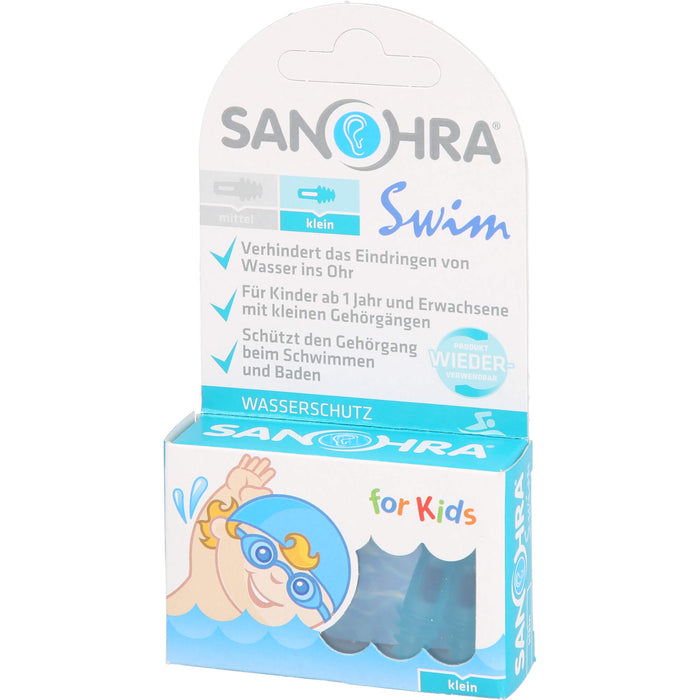 SANOHRA swim f. Kinder Ohrenschutz, 2 pc Bouchons d'oreilles