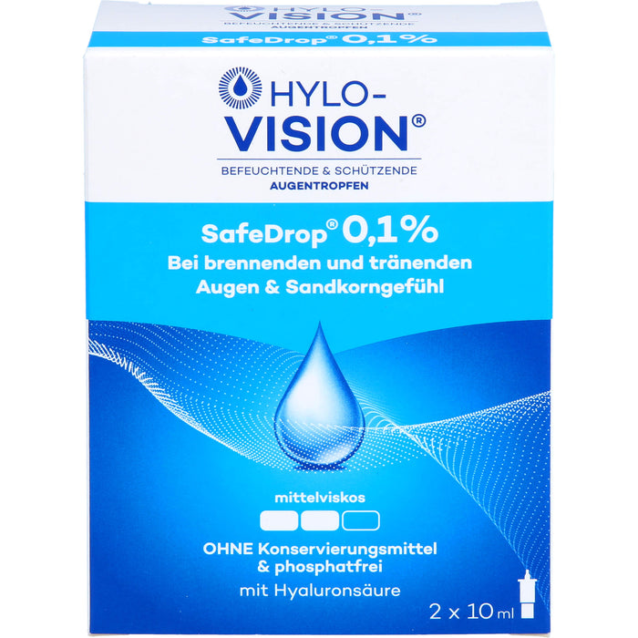 Hylo-Vision SafeDrop 0,1 % Lösung Fläschchen, 20 ml Lösung