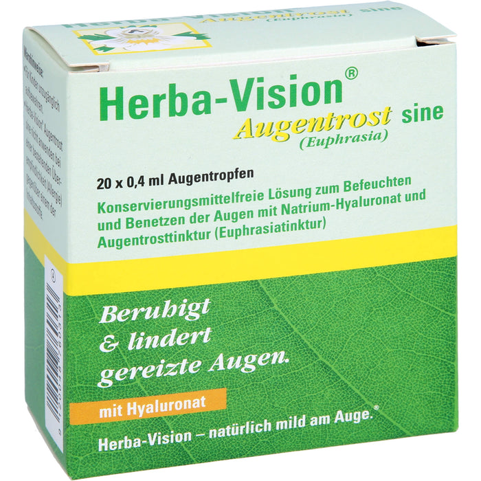 Herba-Vision Augentrost sine Augentropfen, 20 pcs. Ampoules