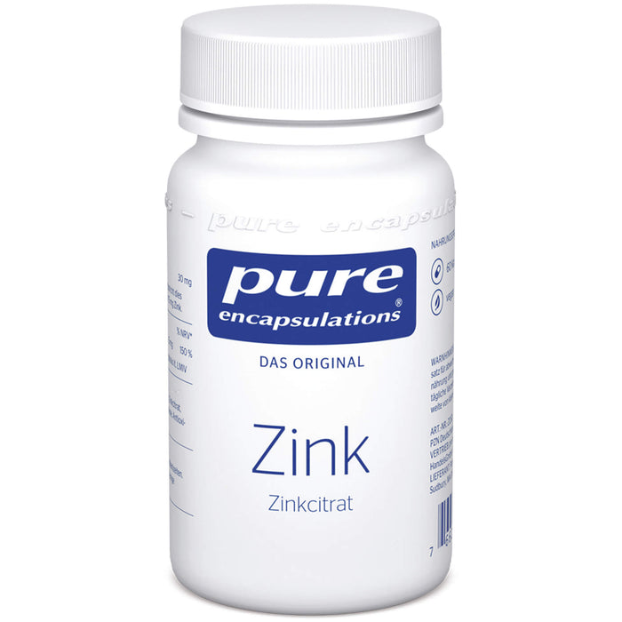 pure encapsulations Zink Zinkcitrat Kapseln, 60 pcs. Capsules