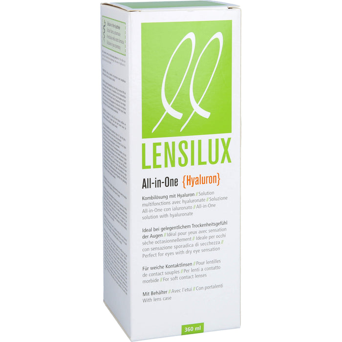 Lensilux All-in-One Hyaluron+Beh.weiche Kontaktlin, 360 ml LOE