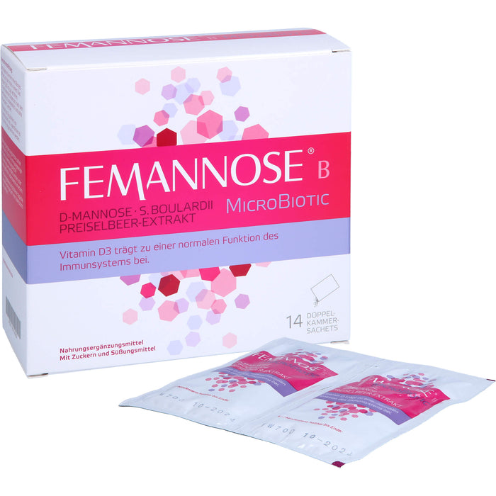 FEMANNOSE B MicroBiotic Pulver trägt zu einer normalen Funktion des Immunsystems bei, 14 St. Beutel