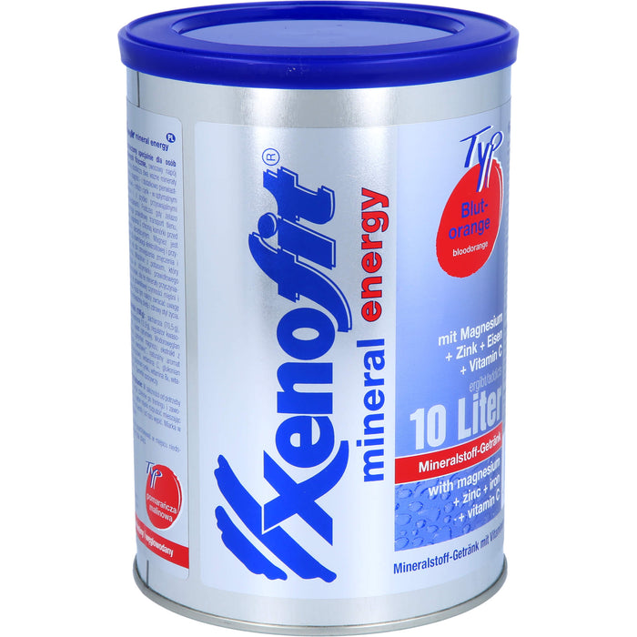 Xenofit Mineral Energy Mineralstoff-Getränk Pulver Blutorange, 720 g Poudre