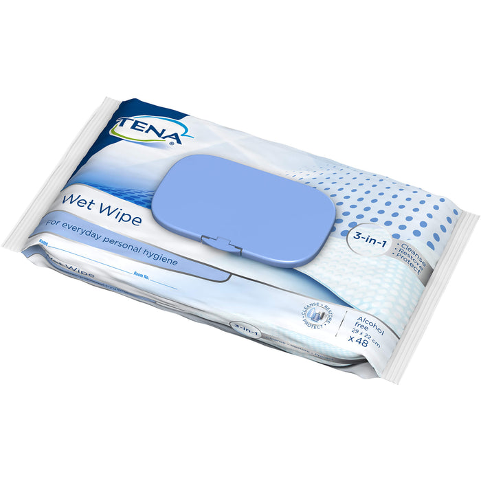 TENA PROskin Wet Wipe 3-in-1 XL, 48 pcs. Cloths