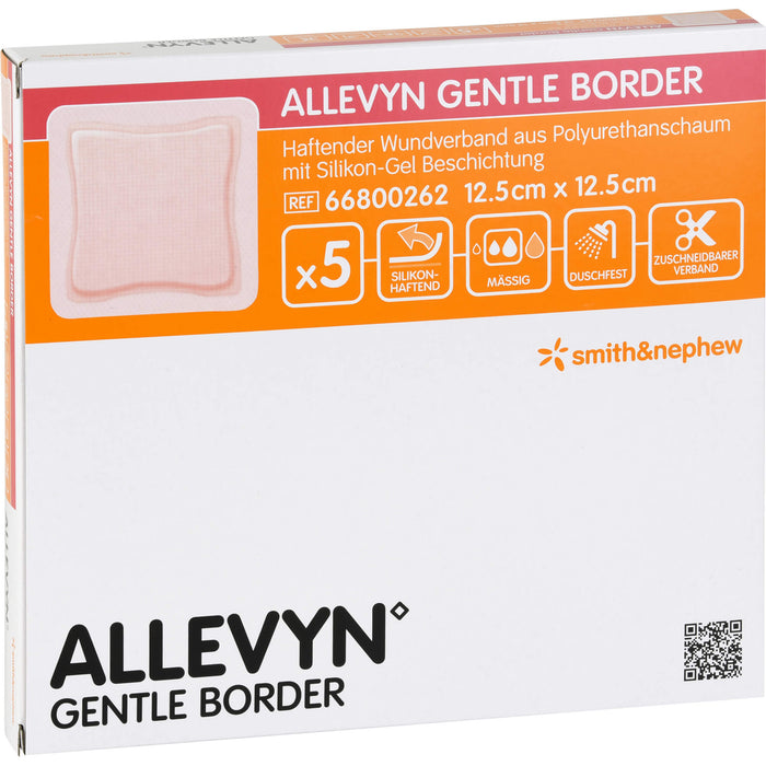 Allevyn Gentle Border 12,5cmx12,5cm, 5 St VER