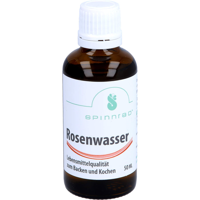 Spinnrad Rosenwasser zum Backen und Kochen, 50 ml Lösung