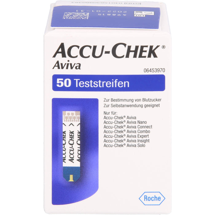 Accu-Chek Aviva Blutzucker Teststreifen, 50 pcs. Test strips