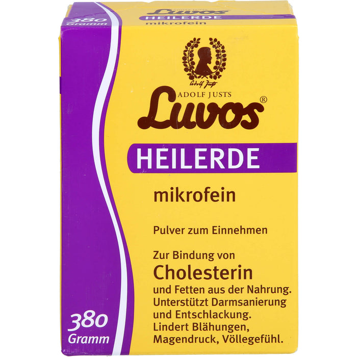 Luvos Heilerde mikrofein Pulver zur Bindung von Cholesterin, 380 g Powder