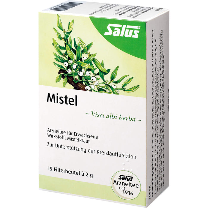 Salus Mistel Arzneitee zur Unterstützung der Kreislauffunktion, 15 pc Sac filtrant