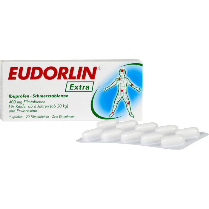 Eudorlin Extra Ibuprofen-Schmerztabletten, 20 pc Tablettes