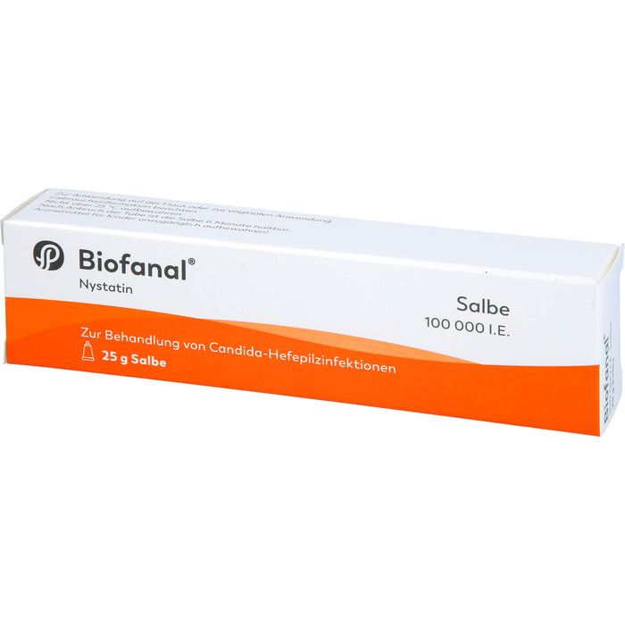 Biofanal 100.00 I.E. Salbe bei Candida-Hefepilzinfektionen, 25 g Ointment