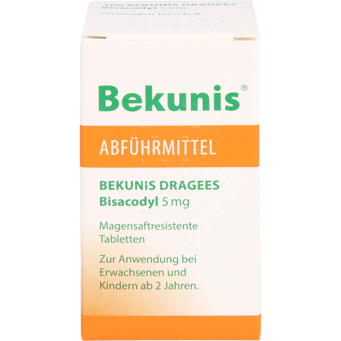 Bekunis Dragees Bisacodyl 5 mg Abführmittel, 100 pcs. Tablets