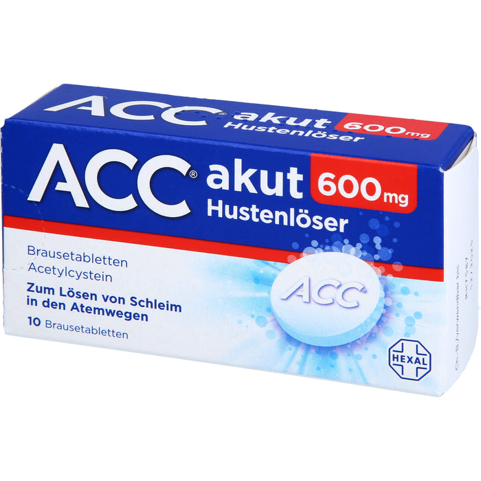 ACC akut 600 mg Hustenlöser Brausetabletten, 10 pc Tablettes