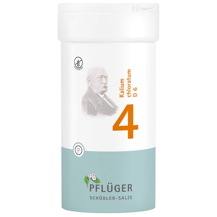 PFLÜGER Biochemie 4 Kalium chloratum D 6 Tabletten, 400 pcs. Tablets