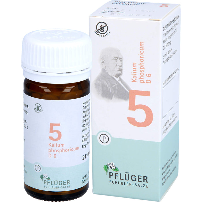 Pflüger Biochemie Nr.5 Kalium phosphoricum D6 Tabletten, 100 St. Tabletten