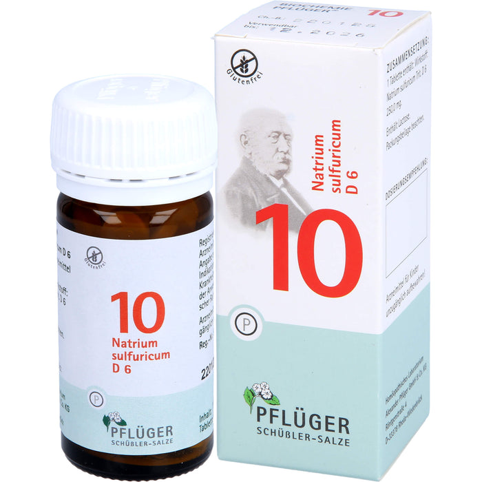 PFLÜGER Biochemie Nr.10 Natrium sulfuricum D6 Tabletten, 100 pcs. Tablets