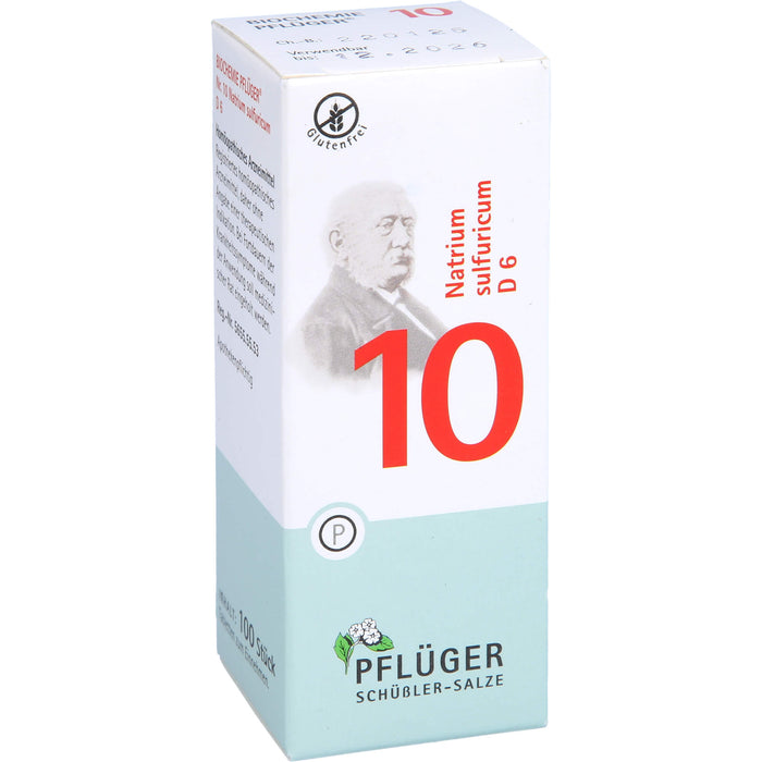 PFLÜGER Biochemie Nr.10 Natrium sulfuricum D6 Tabletten, 100 pc Tablettes