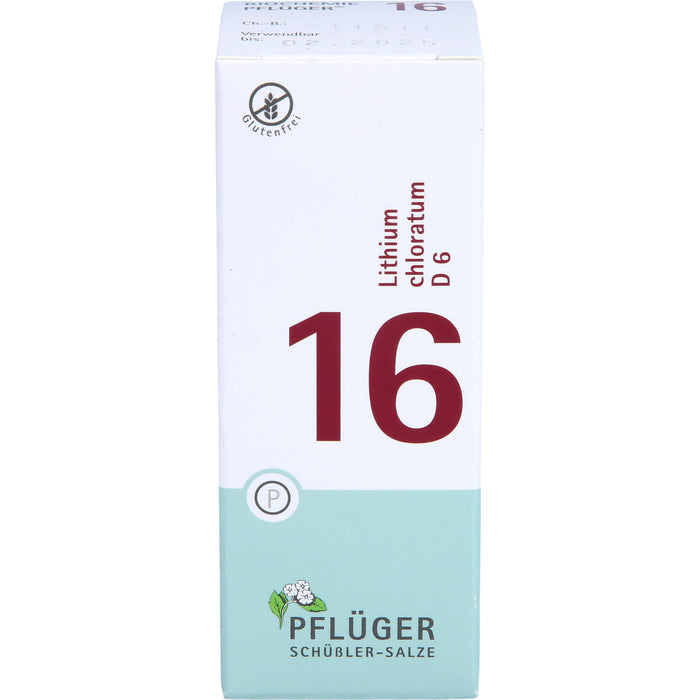 PFLÜGER Biochemie 16 Lithium chloratum D6 Tabletten, 100 pc Tablettes