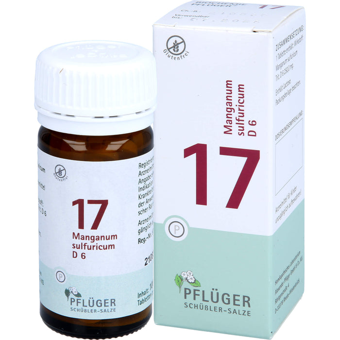 PFLÜGER Biochemie 17 Manganum sulfuricum D 6 Tabletten, 100 St. Tabletten