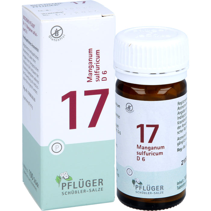 PFLÜGER Biochemie 17 Manganum sulfuricum D 6 Tabletten, 100 pc Tablettes