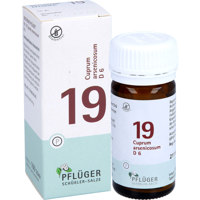 PFLÜGER Biochemie 19 Cuprum arsenicosum D6 Tabletten, 100 pc Tablettes