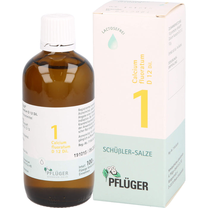 Biochemie Nr.1 Calcium fluoratum D12 Pflüger Dil., 100 ml TRO