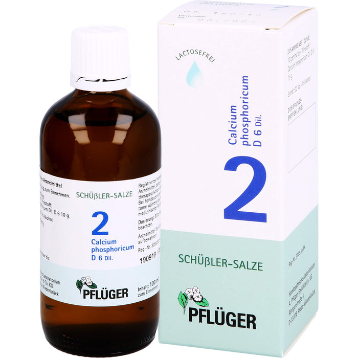 Biochemie Nr.2 Calcium phosphoricum D6 Pflüger Dil., 100 ml TRO