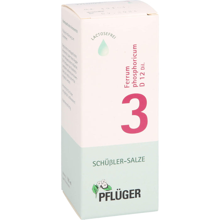 Biochemie Nr.3 Ferrum phosphoricum D12 Pflüger Dil., 100 ml TRO