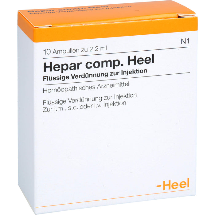 Hepar comp. Heel Ampullen, 10 pcs. Ampoules