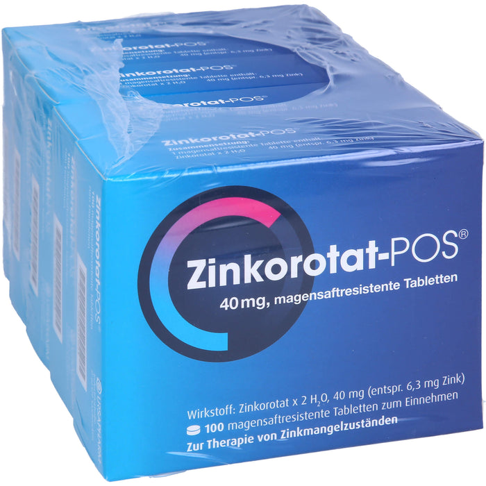 Zinkorotat - POS 40 mg Tabletten, 500 St. Tabletten