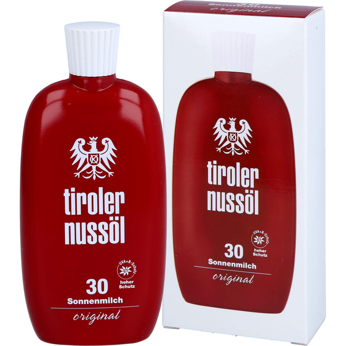 Tiroler Nussöl Original Sonnenmilch wasserfest LSF 30, 150 ml Cream