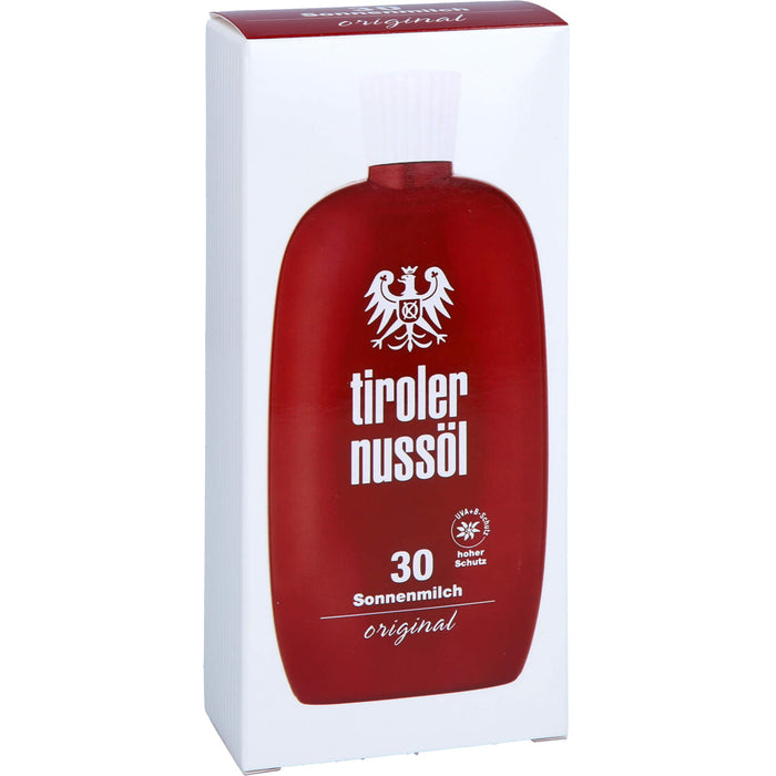 Tiroler Nussöl Original Sonnenmilch wasserfest LSF 30, 150 ml Creme