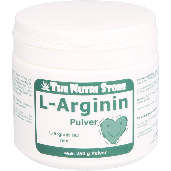 The Nutri Store L-Arginin HCl 100 % reines Pulver, 250 g Poudre