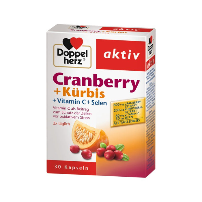 Doppelherz Cranberry + Kürbis, 30 St KAP