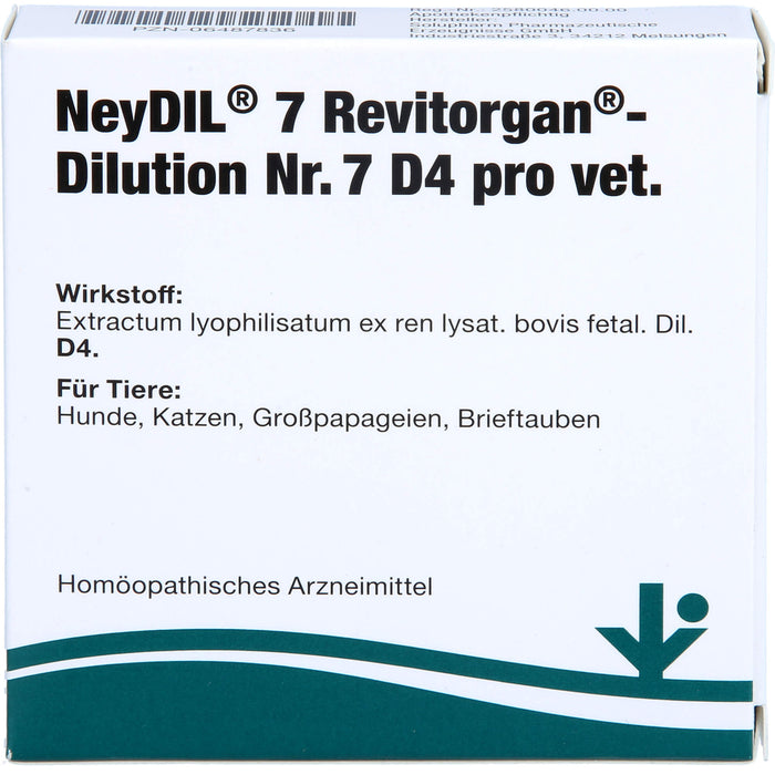 NeyDIL 7 Revitorgan Dilution Nr. 7 D4 pro vet., 5 pc Ampoules