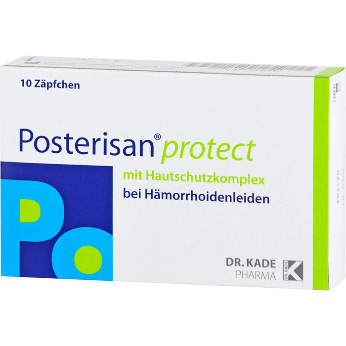 Posterisan protect bei Hämorrhoidenleiden Zäpfchen, 10 pcs. Suppositories