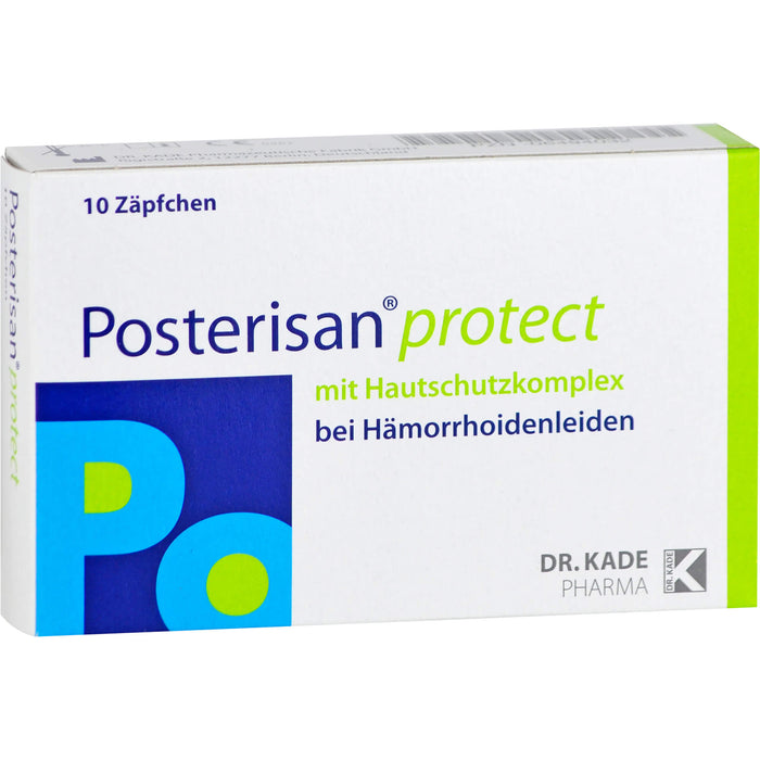 Posterisan protect bei Hämorrhoidenleiden Zäpfchen, 10 pcs. Suppositories