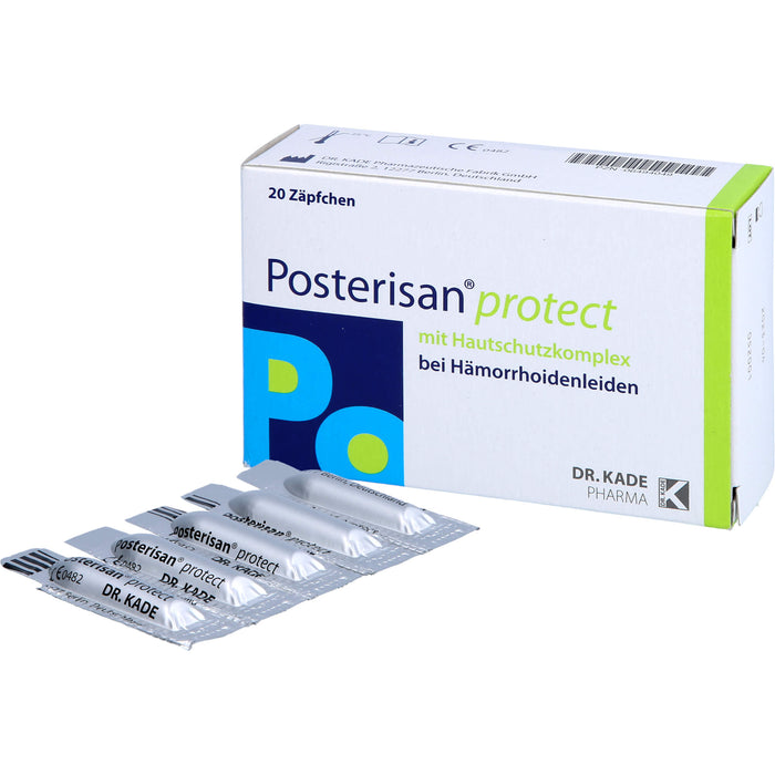 Posterisan protect bei Hämorrhoidenleiden Zäpfchen, 20 pcs. Suppositories