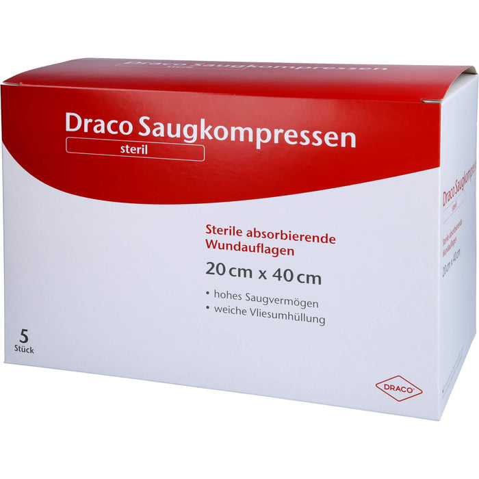 Saugkompressen steril 20x40 DRACO, 5 St KOM