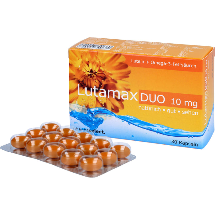 Lutamax Duo 10 mg Kapseln Lutein + Omega-3-Fettsäuren, 30 pc Capsules