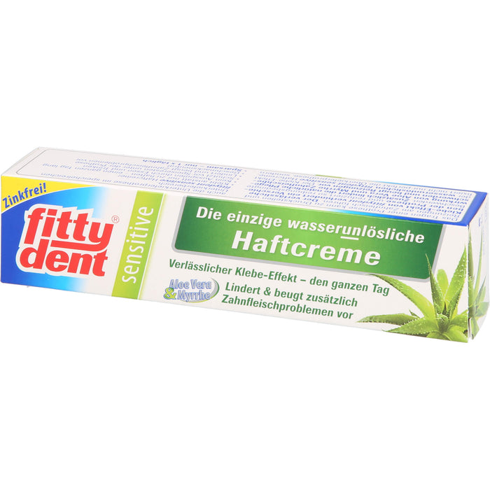 fittydent sensitive wasserunlösliche Haftcreme für Zahnprothesen, 40 g Crème