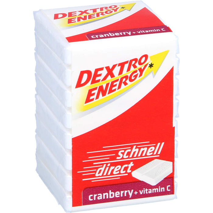 DEXTRO ENERGY Cranberry + Vitamin C Dextrosetäfelchen, 46 g Täfelchen