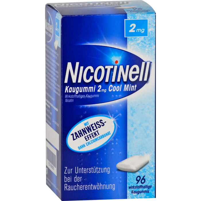 NICOTINell Kaugummi 2 mg Cool Mint, 96 St. Kaugummi